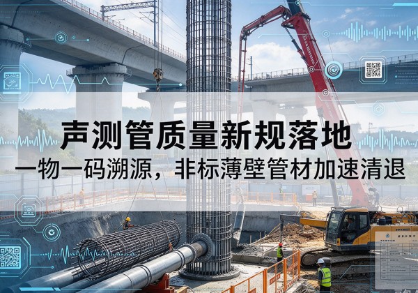 铁门关声测管质量新规落地，一物一码溯源，非标薄壁管材加速清退